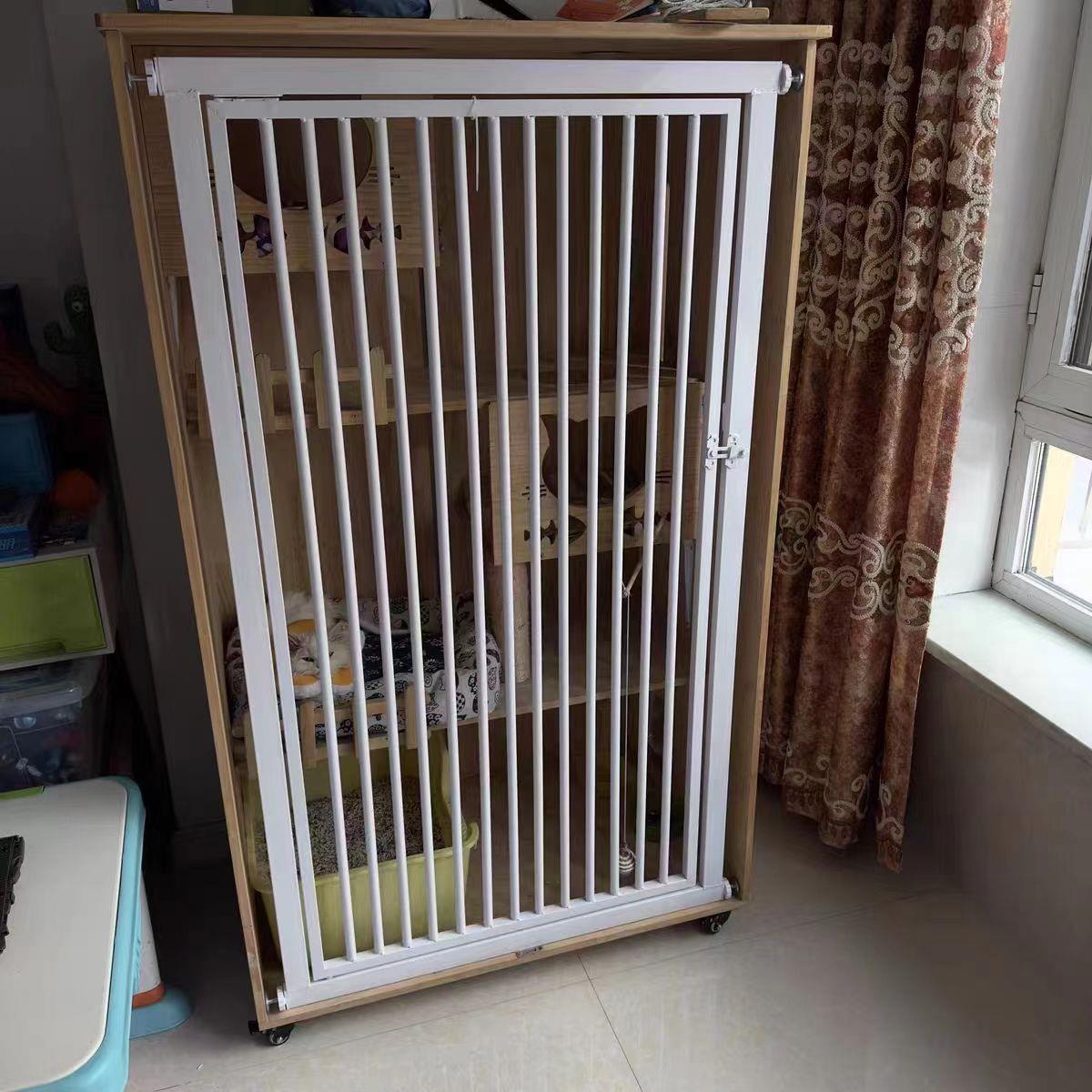猫柜门定制宠物门拦猫柜门猫舍门多层猫笼门宠物店寄养家用猫舍门