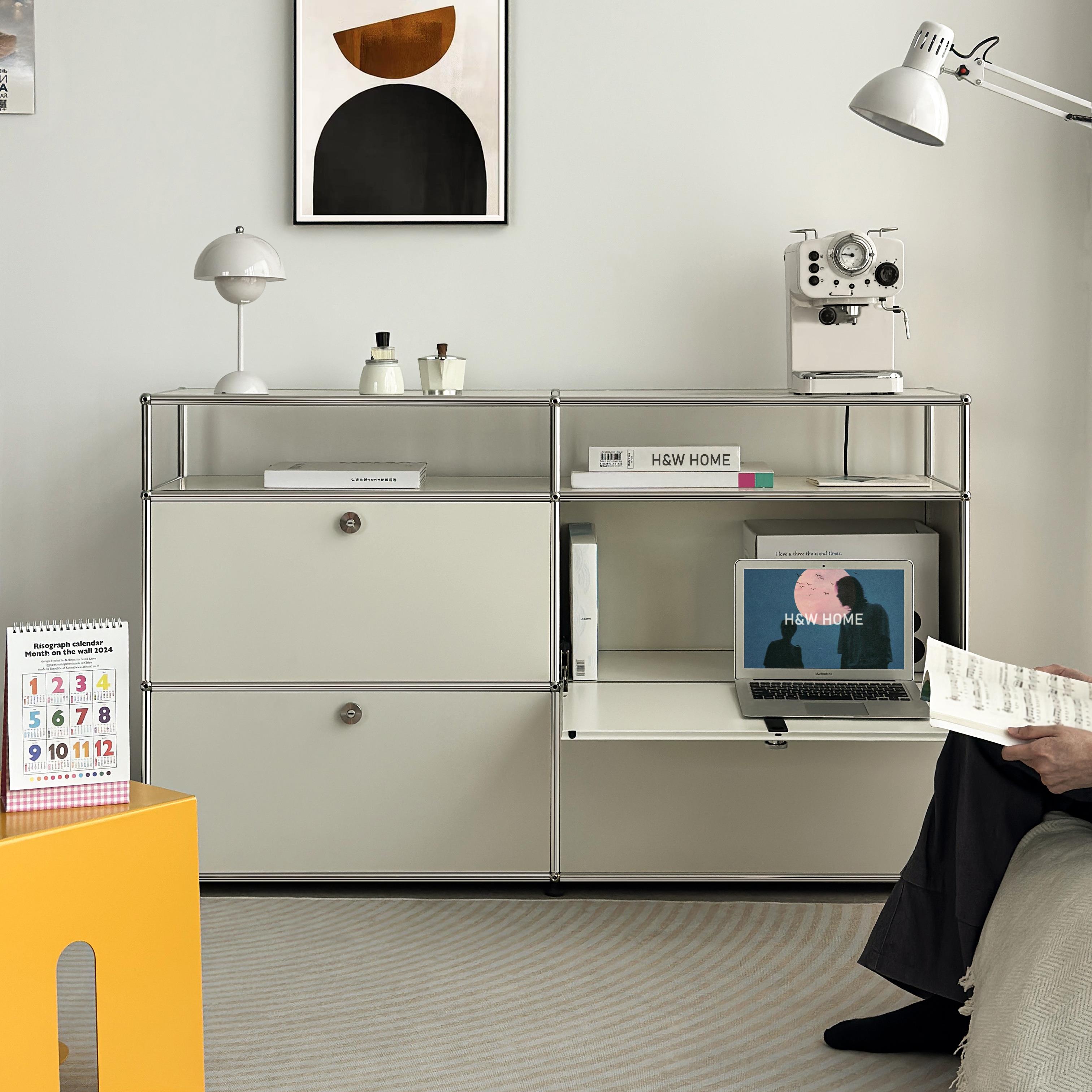 【H&W】usm柜现代简约餐边柜收纳边柜卧室客厅沙发靠背柜床尾斗柜