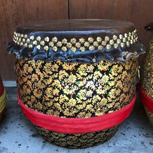 三排钉牛皮鼓18寸醒狮鼓舞狮鼓锣鼓佛山鼓成人大鼓龙舟鼓战鼓16