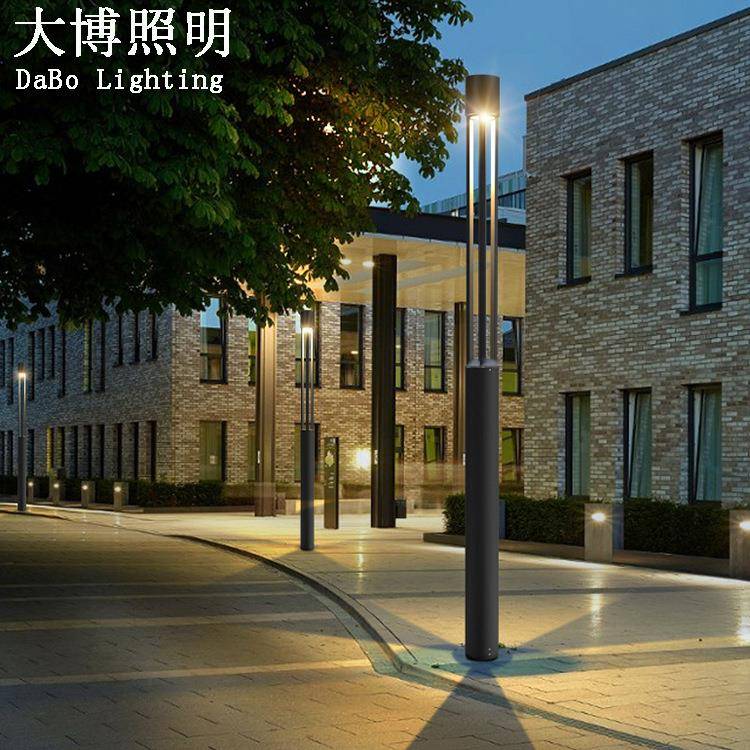 led景观灯铝制圆柱现代庭院灯特色光影效果小区广场园林厂家