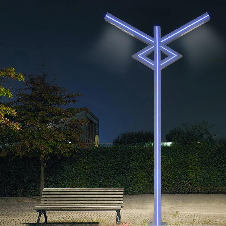 庭院灯户外3米LED现代铝型材防水景观灯小区路灯花园别墅草坪灯