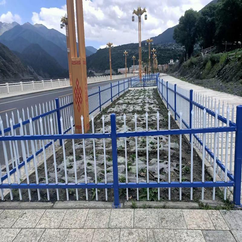 厂区学校防护栏杆新农村锌钢围栏中式围墙锌钢护栏公园创意护栏