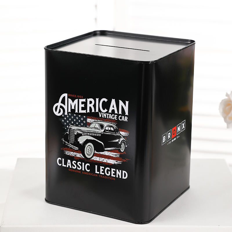 只进不出土豪金纸币储蓄罐金属存B钱罐大容量不可取男生女生礼品