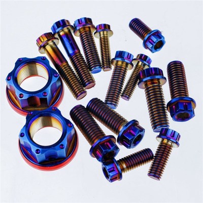 7075平叉螺丝套装M6_M8_M10内六角不锈钢304固定减震卡钳挡泥板