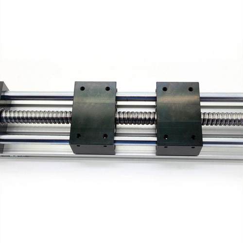 滑台模组正反牙滚珠丝杠双向双滑块精密直线导轨步进马达移动行程