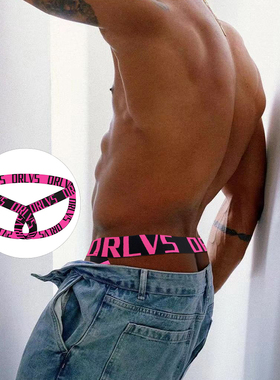 ORLVS男士双丁字裤高弹舒适低腰镂空T字裤性感提臀情趣运动青年潮