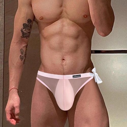 ADANNU男三角内裤三条装绑带透气