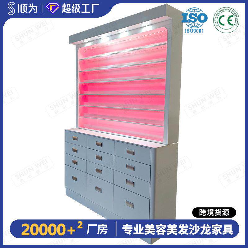 美甲展示柜化妆品展柜甲油胶陈列柜美甲美容店产品柜指甲油收纳柜