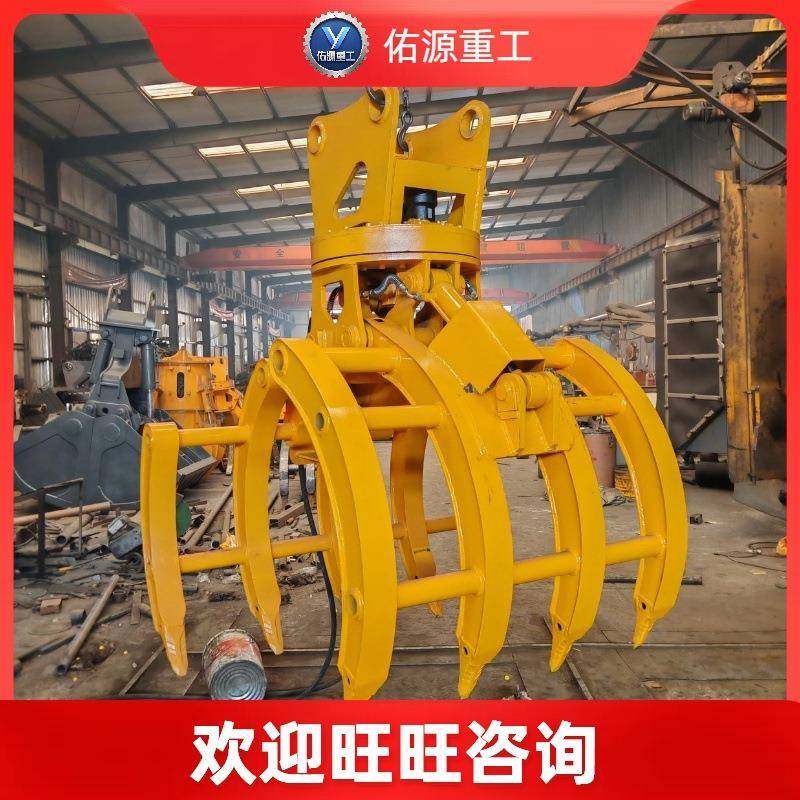 旋转抓草机多功能夹草捆棉花木头小型机械设备配件挖机液压抓木器,标准件/零部件/工业耗材,其他液压元件,淘宝优惠券,粉丝福利购,淘宝优惠卷