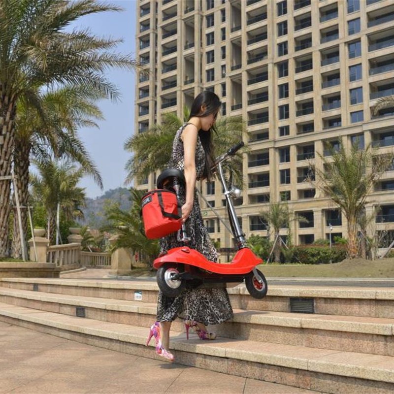 冰岚电动车无刷电机两轮铅酸电池女士迷你车折叠宝妈休闲车滑板车