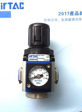 亚德客调压阀GR200-08 GR300-10 GR400-15 GR600-20/25-F1减压阀