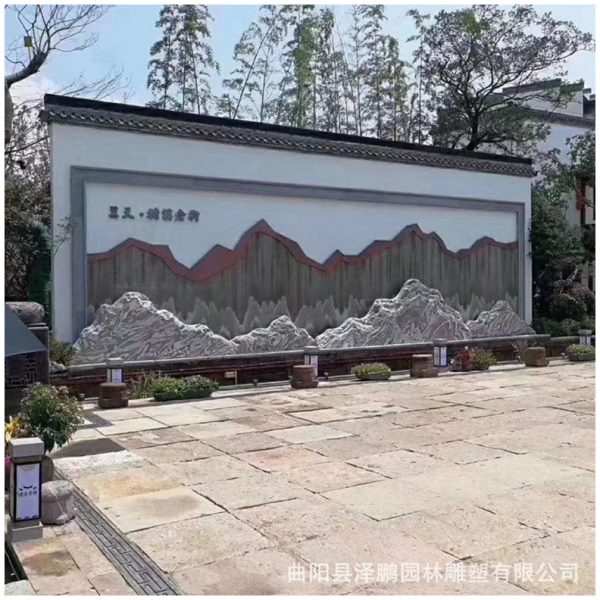 雪浪石切片组合泰山石切片造景假山石枯山水景观石自然石庭院摆件