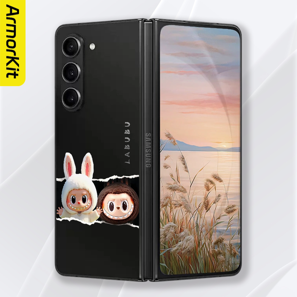 适用三星ZFlod6/W25折叠手机壳轻薄SamsungW24/W23亲肤硬壳防摔裸机手感拉布布ZFlod5/4/3磁吸保护套抗指纹