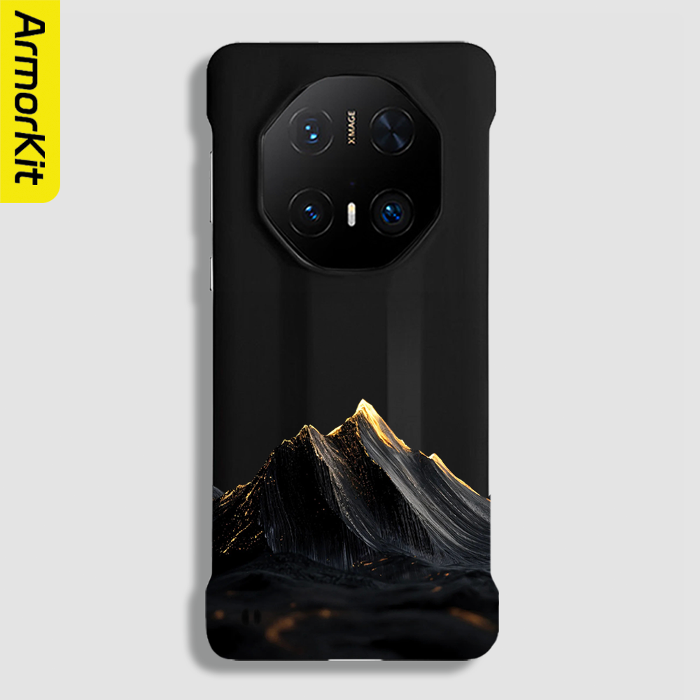 适用华为Mate60RS/70Pro+手机壳Mate60Pro+保护套半包防摔70RS/50RS非凡大师硬壳40RS轻薄后壳黑金山脉磁吸款