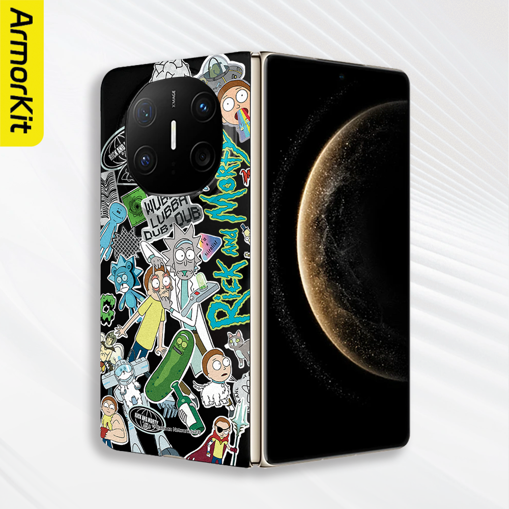 适用华为MateX6典藏版折叠手机壳X5/X7轻薄保护套大孔瑞克莫蒂Huawei三折叠MateXTs防摔磁吸硬壳X3裸机感后壳