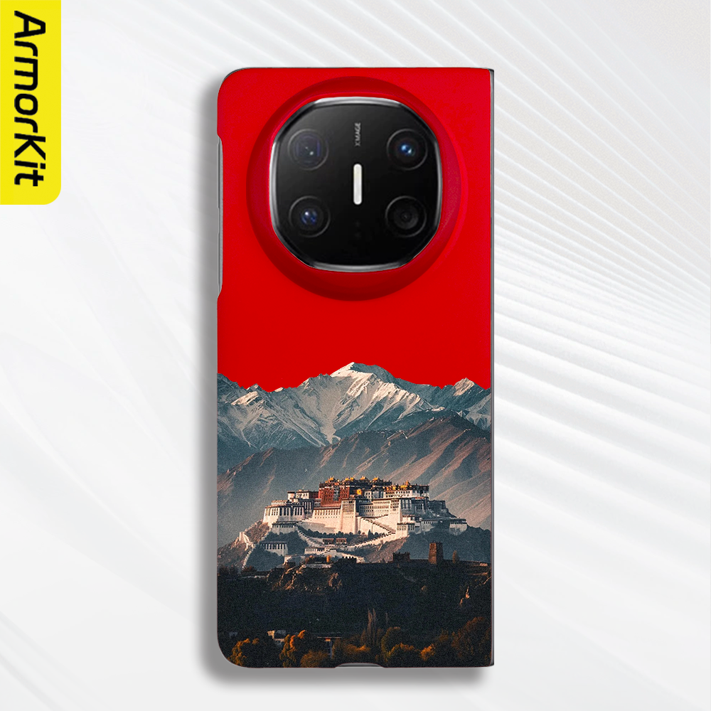 适用华为MateX6典藏版折叠手机壳X5/X7轻薄保护套大孔Huawei三折叠MateXTs防摔高级拉布布磁吸硬壳MateX3后壳