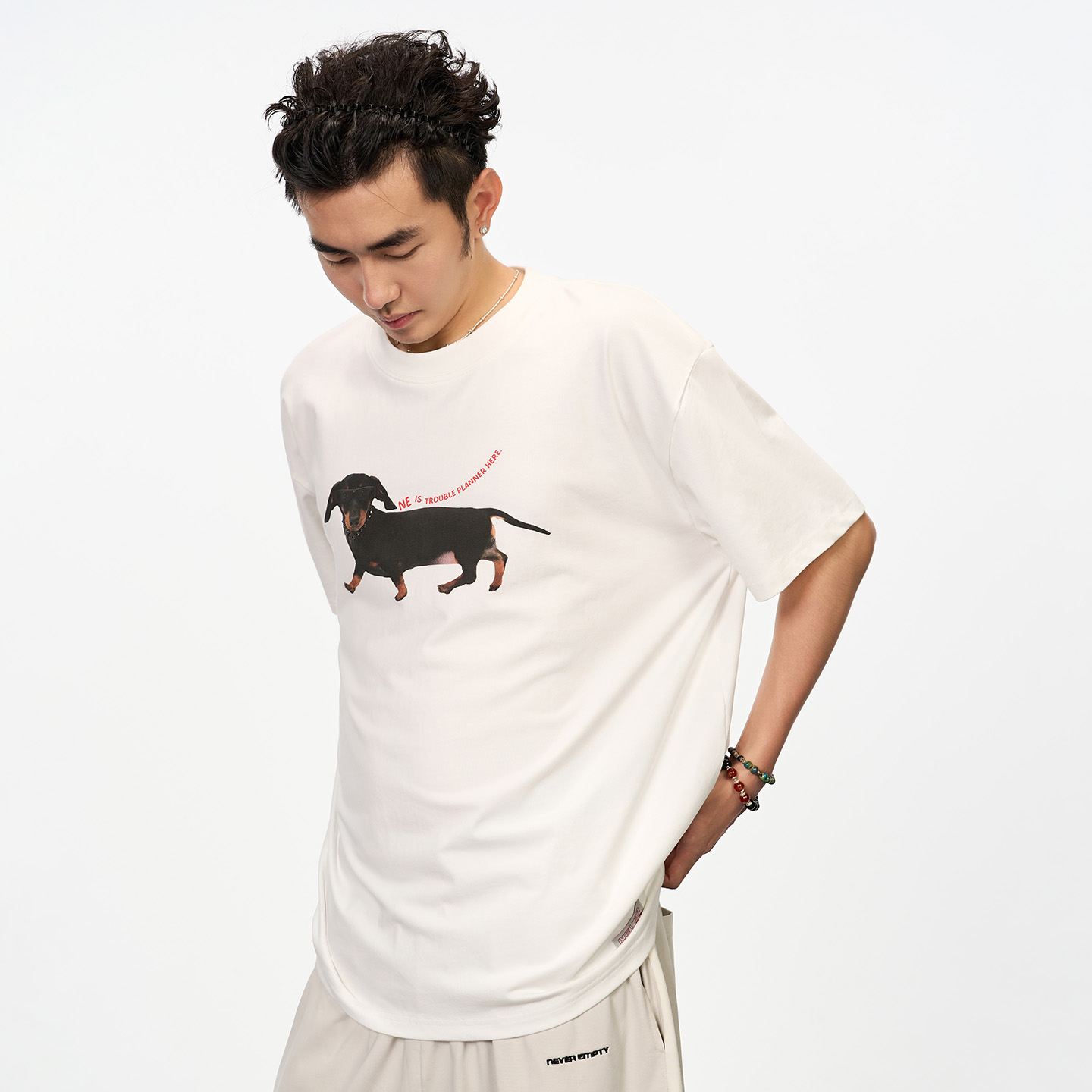 NeverEmpty腊肠狗短袖T恤