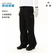 EMPTY加厚底抓绒保暖休闲裤 机能防风长裤 2025冬工装 NEVER 直筒裤