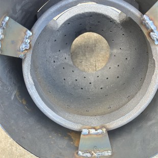 回风炉改气化炉加厚双层铸铁内胆气G化炉芯柴火炉芯炉胆柴煤两用