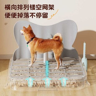 小型犬宠物狗厕所抽屉式 新款 x带立柱狗便盆可拆洗狗狗网格防溅尿