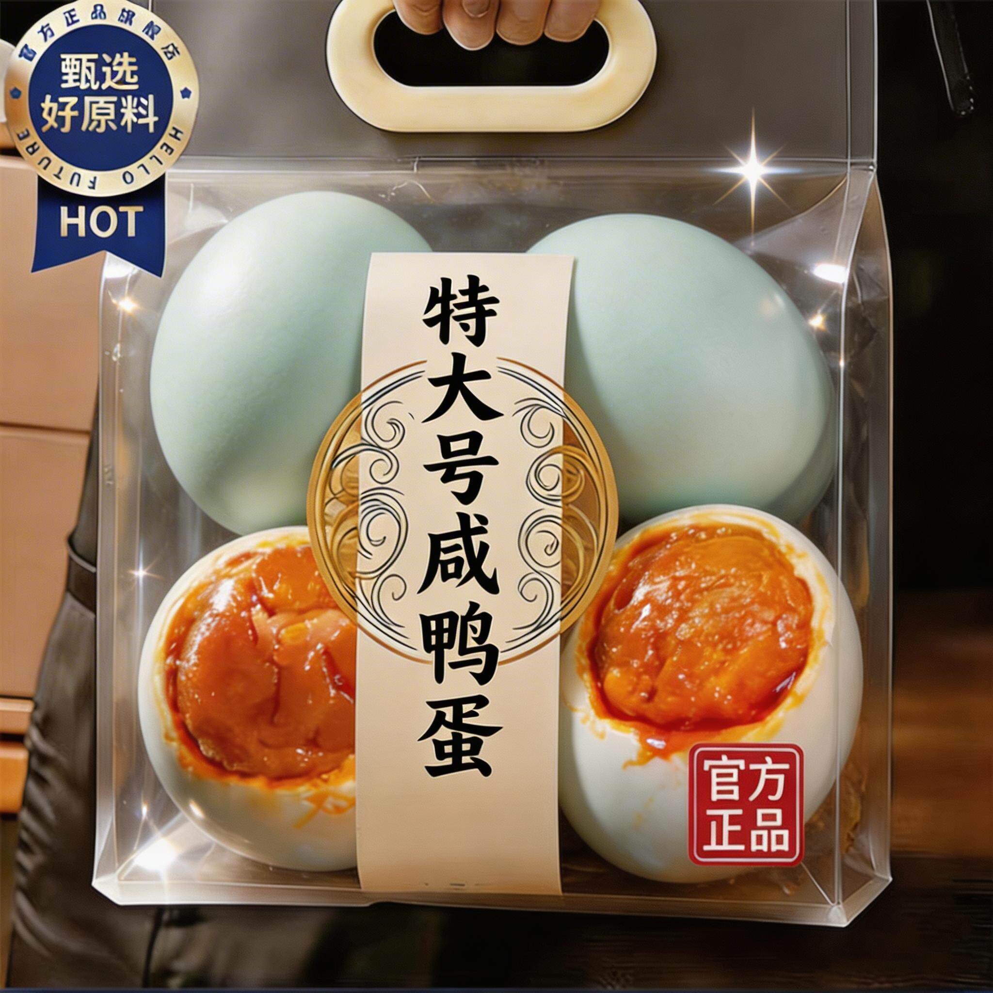 农科院推荐高邮咸鸭蛋正宗流油整箱官方旗舰店正品特大号红心熟鸭