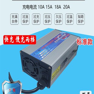 24V锂电池充电器 7串29.4V 8串铁锂29.2V15A 20A/30A 快慢充可调