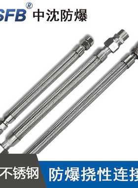 BNG-II20X400mmDN20X500mm防爆挠性连接管304SS不锈钢ExdIICT4T6