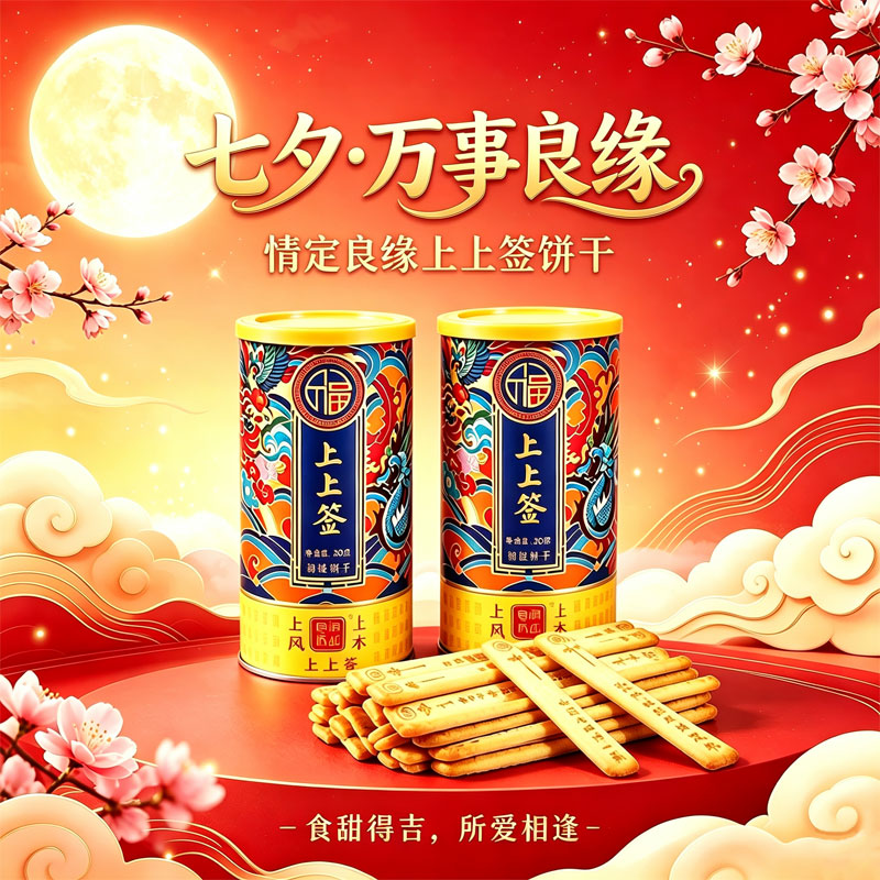 颐和食坊上上签奶香味饼干北京特产网红爆款休闲零食顺丰包邮