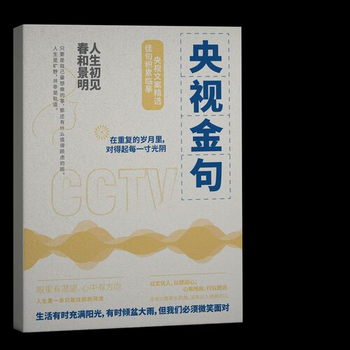 央文案视金句摘抄作文素材董卿康辉唯美经典语录字帖楷书必赠贴纸