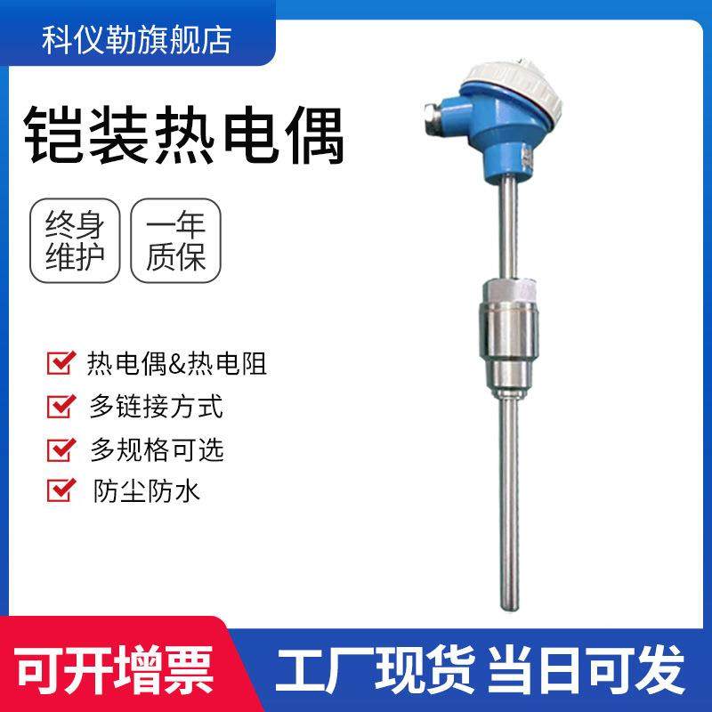 K型热电偶PT100温度传感器热电阻B型S型R型耐高温智能防爆测温