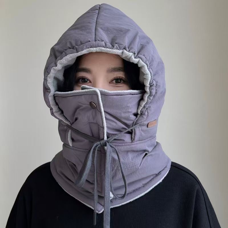 防风帽子冬季保暖神器面罩雷锋帽