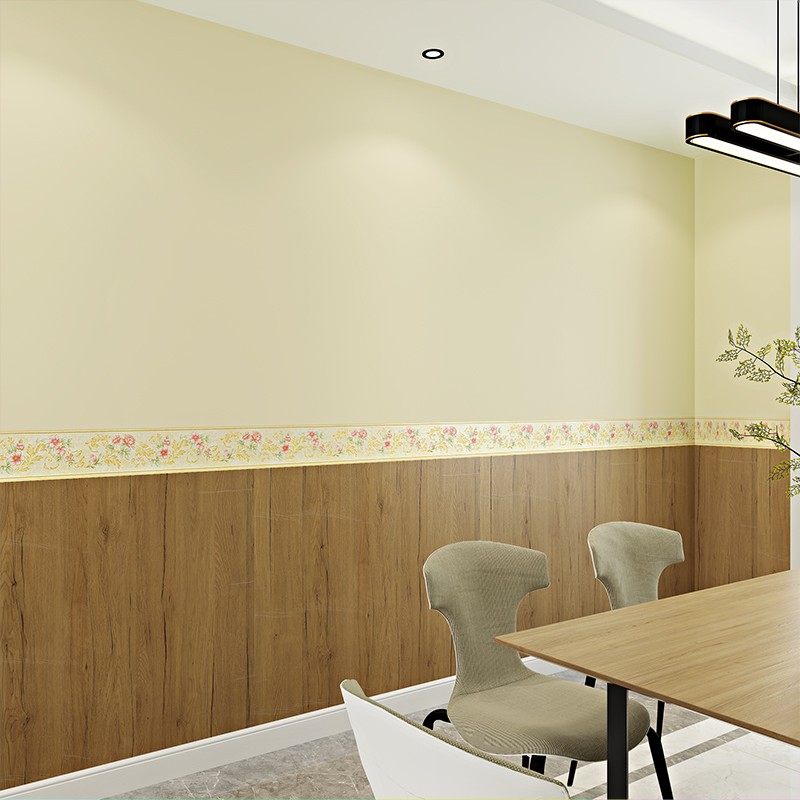 黄色墙纸自粘防水温馨卧室寝室翻新壁纸自贴纸暖色浅黄色壁纸客厅