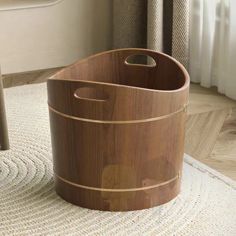 可手提泡脚桶木质泡脚木桶家用实木泡脚盆足浴盆洗脚盆洗脚桶木桶