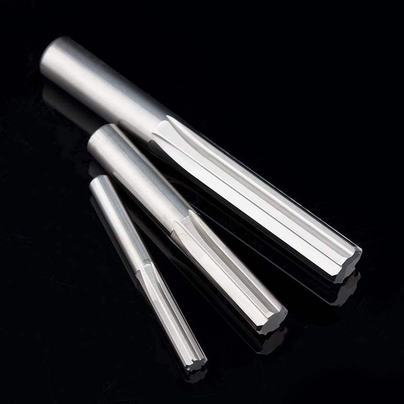 5度钨钢小数点铰刀机用直槽合金绞刀直柄H7加mm-.9mm