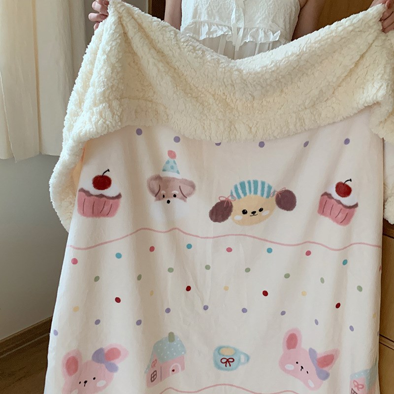 【巨巨巨可爱的毛毯】沙t发盖毯办公室午睡毯学生宿舍毛毯加厚冬