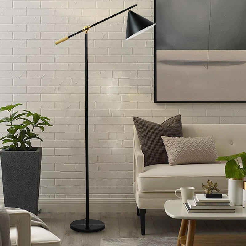 钓鱼灯落地灯客厅沙发卧室床头y北欧简约现代创意装饰工作立式台