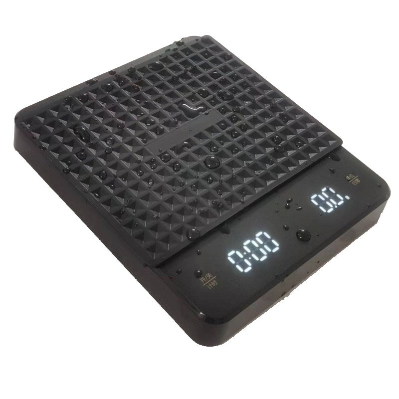 智能手冲咖啡f电子秤自动计时精准家用厨房秤0.1g小型咖啡豆称重