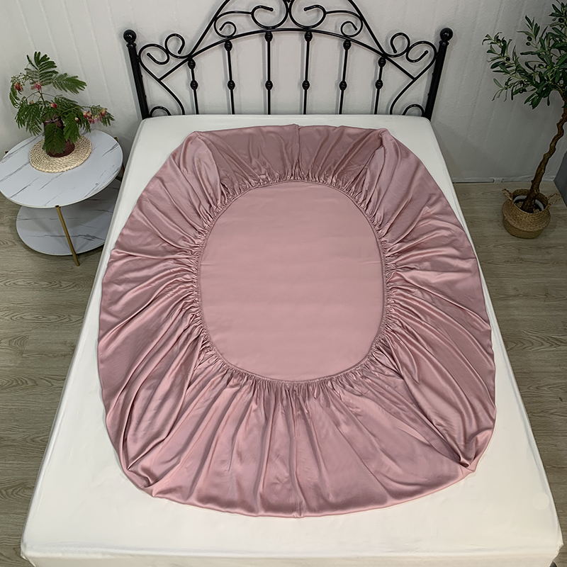 春夏60支天丝莱赛尔床笠 简约纯色单件床罩N席梦思保护套 防滑床