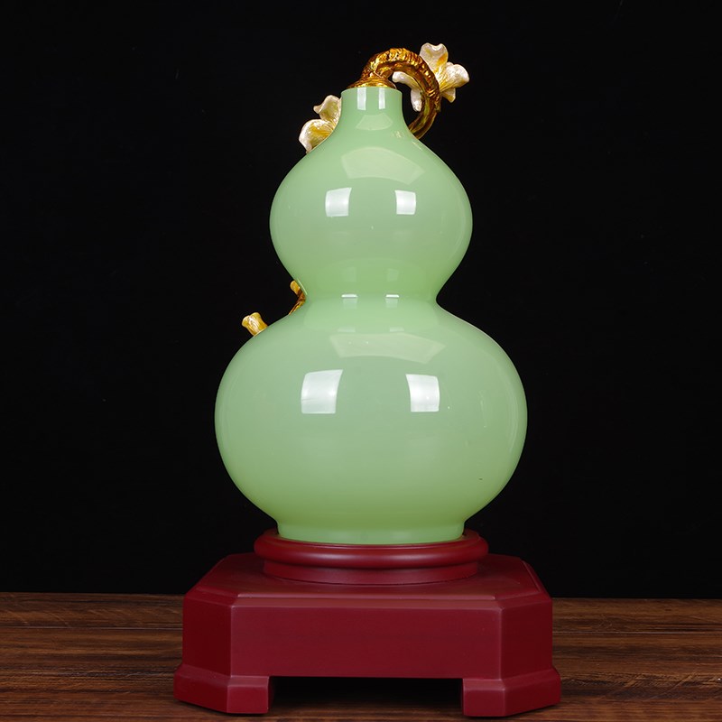 福禄吉祥葫芦摆件琉璃招财客w厅入户玄关博古架酒柜装饰品乔迁礼