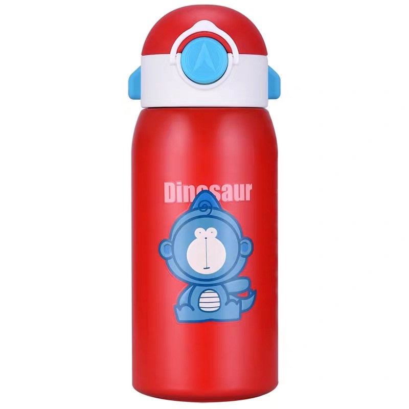 尾货 儿童保温杯吸管杯y双层不锈钢卡通双两盖饮水杯