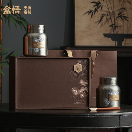 新款不锈钢茶叶罐岩茶水仙包装