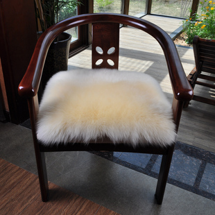 羊毛坐垫椅子垫加厚保暖冬季 裘朴 椅垫家用餐椅坐垫红木沙发坐垫