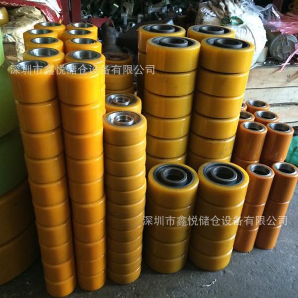 电动驱动叉车大轮 鸿福牛力奥津PU轮 电动叉车轮盘 电动叉车配件