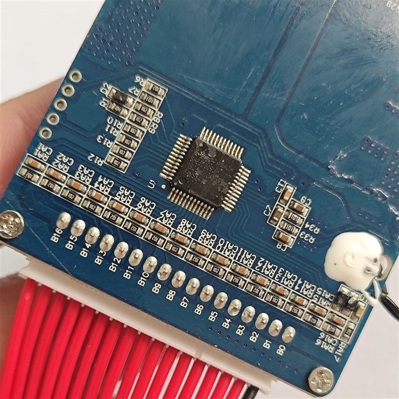 拆机串磷酸铁锂保护板电动车电池保护板同口均衡带温控