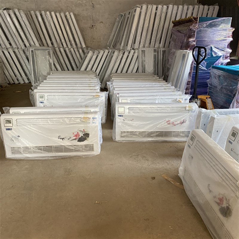 室内新风系统水空调风机盘管家用明装散热器气两用水暖吹风暖气片