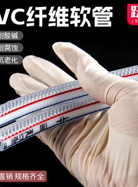 PVC水管纤维增强管软管内径6 8 10 12 14 16 19 32 38 45 50mm
