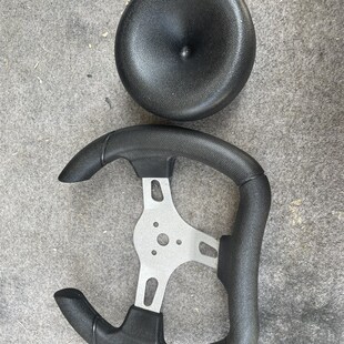 改装四孔电动摩托车卡丁车配件方向盘 带防撞块 转向盘