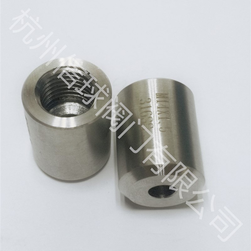 304/316L不锈钢焊接底座压力表单头内丝温度计仪表接头M20M14*1.5