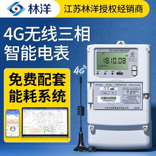 林洋4G三相四线多功能智能电表380V 赠无线远程能耗监测抄表系统