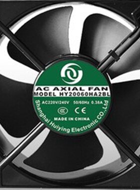 全新 AC AXIAL FAN HY20060HA2BL 220V 240V 0.38A 20CM 散热风机